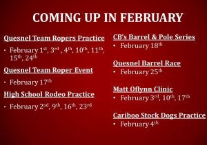 Coming Up February!