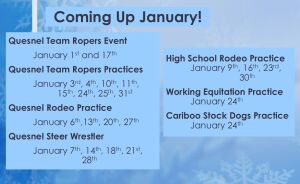 Coming Up January!