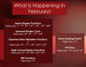 Coming Up Februrary!