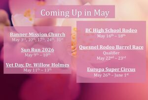 Coming Up in May!