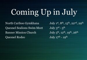 Coming Up in July!